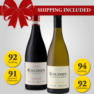 ChVertical151617-nocode Shipping included on a 2-bottle set of 2016 Chardonnay (94/92 points) and Pinot Noir (92/91 points).