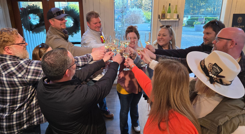 Holiday wine gifts and Family Roots Wine Club at Knudsen Vineyards